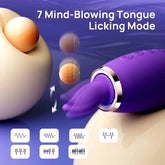 Succión Lamido Vibrador Lengua Oral Clítoris Punto G Vibrador